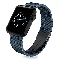 Ремешок для часов COTEetCI W76 Carbon Fiber Pattern Strap для Apple Watch 42/44/45/49mm Blue (22008-BL)