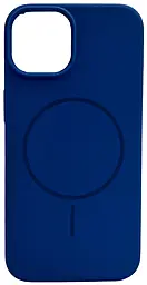 Чохол Silicone Case Full Fine Ring MagSafe для Apple iPhone 13 Porcelain Blue - фото Чохол Silicone Case Full Fine Ring MagSafe для Apple iPhone 13 Porcelain Blue