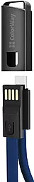USB Кабель ColorWay USB - USB Type-C 2.4А Cable Blue (CW-CBUC023-BL) - мініатюра 2