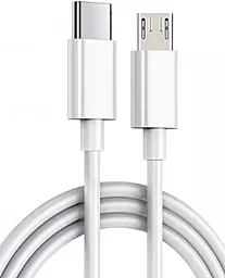 Кабель USB EasyLife 10W 2A USB Type-C - micro USB Cable White