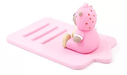 Подставка для телефона NICHOSI Mobile Stand Bracket Pink Bear - миниатюра 3