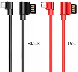 Кабель USB Hoco U37 Long Roam micro USB Cable  Black - миниатюра 4