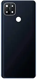 Задняя крышка корпуса Oppo A15 / A15s / A35 со стеклом камеры Dynamic Black - фото Задняя крышка корпуса Oppo A15 / A15s / A35 со стеклом камеры Dynamic Black
