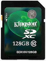 Карта пам'яті Kingston SDXC 128GB Class 10 (SDX10V/128GB) - фото Карта пам'яті Kingston SDXC 128GB Class 10 (SDX10V/128GB)