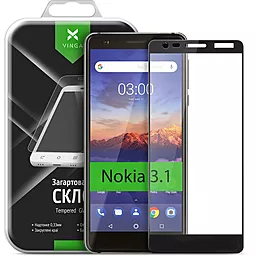 Захисне скло Vinga Full Glue Nokia 3.1 Black (VTPGSN31B)