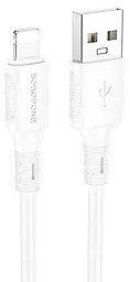 Кабель Borofone BX80 USB-A - Lightning 12w 2.4a 1м cable White - фото Кабель Borofone BX80 USB-A - Lightning 12w 2.4a 1м cable White