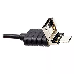 USB хаб Lapara OTG Combo USB 2.0 2 порта + кард-ридер (LA-MicroUSB-OTG-HUB-CR black) - миниатюра 3