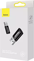 Адаптер-переходник Baseus Ingenuity M-F USB Type-C -> USB-A 3.2 Gen.1 Black (ZJJQ000101) - миниатюра 5