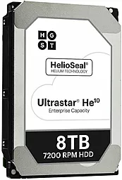 Жесткий диск Hitachi HGST Ultrastar He10, 3,5", 8TB, SAS, 7200rpm (0F27358)