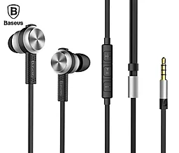 Наушники Baseus Encok Wire Earphone Black/Silver (NGH01-0G)