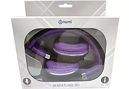 Навушники Nomi NHS-201 Black/Violet - мініатюра 4