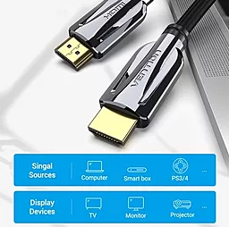 Видеокабель Vention HDMI M-M 1м v2.0 Blu-ray Silver (AALBF) - миниатюра 3