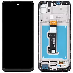 Дисплей Motorola Moto E30 (XT2158-6) с тачскрином и рамкой, оригинал, Black