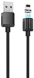 Кабель Borofone BX57 USB-A - Lightning 12w 2.4a 1м cable Black - фото Кабель Borofone BX57 USB-A - Lightning 12w 2.4a 1м cable Black