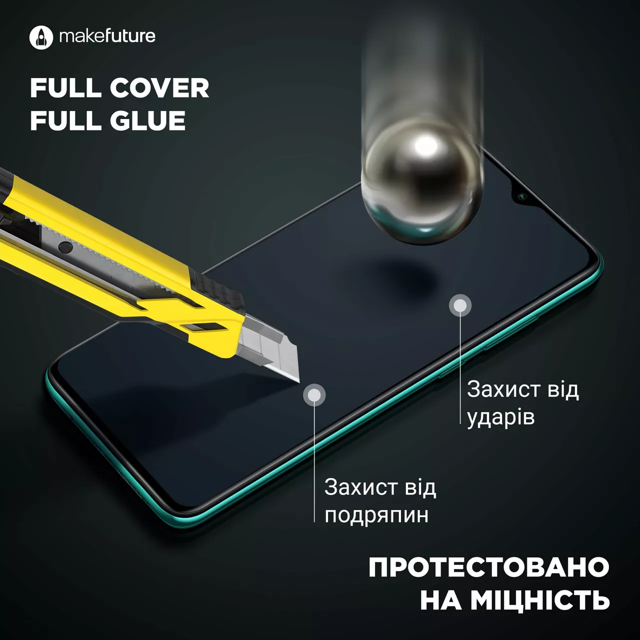 Захисне скло MAKE для Tecno Spark 6 Go (MGF-TS6G) - фото 3