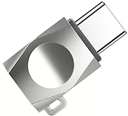 Адаптер-переходник Hoco UA8 Micro USB to Type-C Pearl Nickel - миниатюра 3