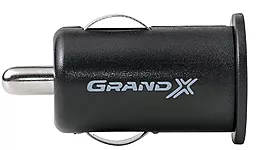 Автомобильное зарядное устройство Grand-X 1a car charger black (CH-01) - миниатюра 3