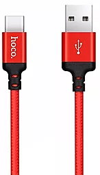 Кабель Hoco X14 Times Speed USB-A - Type-C 12w 2.4a 1м cable Red/Black - фото Кабель Hoco X14 Times Speed USB-A - Type-C 12w 2.4a 1м cable Red/Black