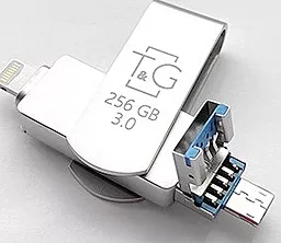 Флешка T&G 007 256 GB USB3.0 + Lightning (TG007IOS-256G3) Metal Series - миниатюра 2 Флешка T&G 007 256 GB USB3.0 + Lightning (TG007IOS-256G3) Metal Series - миниатюра 2