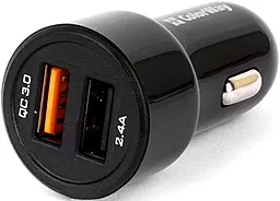 Автомобильное зарядное устройство ColorWay 18w QC3.0 2xUSB-A ports car charger black (CW-CHA008-BK) - фото Автомобильное зарядное устройство ColorWay 18w QC3.0 2xUSB-A ports car charger black (CW-CHA008-BK)