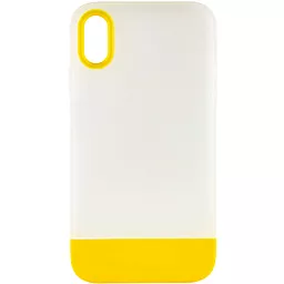 Чохол Epik TPU+PC Bichromatic для Apple iPhone X, iPhone XS (5.8") Matte / Yellow