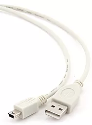 Кабель USB Cablexpert 10w 2.1a 0.9m Mini USB cable White (CC-USB2-AM5P-3) - миниатюра 2 Кабель USB Cablexpert 10w 2.1a 0.9m Mini USB cable White (CC-USB2-AM5P-3) - миниатюра 2