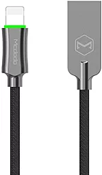 Кабель McDodo Knight Auto Power Off USB-A - Lightning 10w 1.2м cable Grey (CA-3901) - фото Кабель McDodo Knight Auto Power Off USB-A - Lightning 10w 1.2м cable Grey (CA-3901)