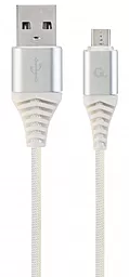 Кабель Cablexpert Premium USB-A - micro USB 12w 2.4a 2м cable White (CC-USB2B-AMmBM-2M-BW2) - фото Кабель Cablexpert Premium USB-A - micro USB 12w 2.4a 2м cable White (CC-USB2B-AMmBM-2M-BW2)