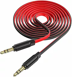 Аудіо кабель Hoco AUX mini Jack 3.5mm M/M Cable 2 м red