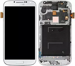 Дисплей Samsung Galaxy S4 с тачскрином и рамкой, (TFT), White