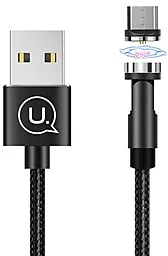 Кабель USB Usams U59 Rotatable Magnetic 2.4A micro USB Cable Black