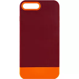 Чохол Epik TPU+PC Bichromatic для Apple iPhone 7 plus, iPhone 8 plus (5.5") Brown burgundy / Orange