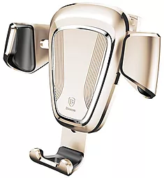 Держатель Baseus Gravity Car Vent Mount Gold (SUYL-A0V) - фото Держатель Baseus Gravity Car Vent Mount Gold (SUYL-A0V)