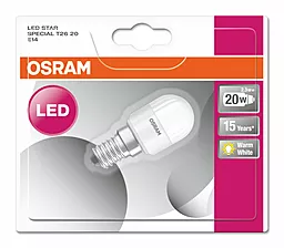 Светодиодная лампа Osram LED Star T26 20 2.3W/827 230V FR E14 BLI1 для швейных машин (4052899961272) - миниатюра 2