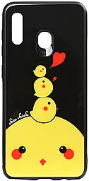 Чехол TOTO Cartoon Print Glass Huawei Y7 2019 Chicken Chick (F_93130)