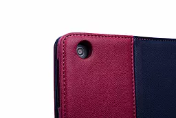 Чехол для планшета Tuff-Luv Manhattan Leather Case Cover with Sleep Function for Apple iPad Mini Navy/Berry Pink (I7_22) - миниатюра 6