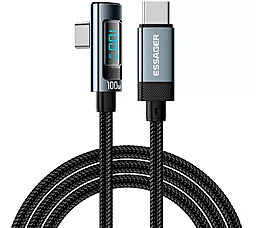Кабель Essager HCA0G-P USB Type-C - Type-C 100w 5a 2м PD cable Gray (EXCT1W-HCA0G-P)