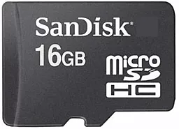 Карта пам'яті SanDisk microSDHC class 4 16Gb (SDSDQM-016G-B35N\SDSDQM-016G-B35) - фото Карта пам'яті SanDisk microSDHC class 4 16Gb (SDSDQM-016G-B35N\SDSDQM-016G-B35)