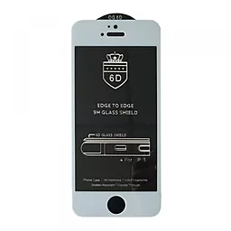 Защитное стекло 1TOUCH 6D EDGE TO EDGE (тех. упаковка) для Apple  iPhone 5, iPhone 5S, iPhone SE White