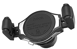 Автодержатель с беспроводной зарядкой Hoco S1 Car Mount with Wireless Charging Silver