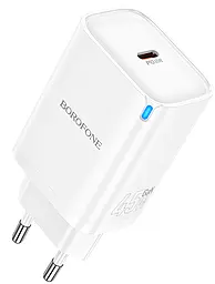 Сетевое зарядное устройство Borofone BA86A 45w GaN PD USB-C fast charger white - фото Сетевое зарядное устройство Borofone BA86A 45w GaN PD USB-C fast charger white