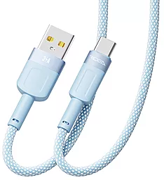 Кабель Ridea RC-CP43 ColorPro USB-A - Type-C 60w 3a 1.2м cable Blue - фото Кабель Ridea RC-CP43 ColorPro USB-A - Type-C 60w 3a 1.2м cable Blue