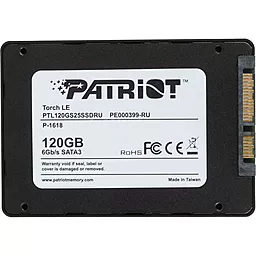 Накопичувач SSD Patriot Torch LE 120 GB (PTL120GS25SSDR) - мініатюра 2