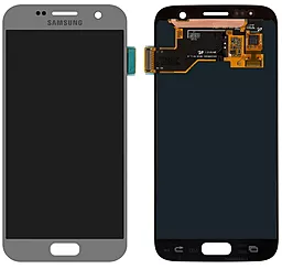 Дисплей Samsung Galaxy S7 G930 с тачскрином, сервисный оригинал, Silver