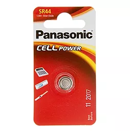 Батарейки Panasonic SR44 Silver Oxide 1шт (SR-44EL/1B) 1.55 V