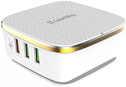 Сетевое зарядное устройство с быстрой зарядкой ColorWay 35w QC3.0 6xUSB-A ports charger white (CW-CHS019Q-WT)