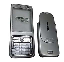 Корпус для Nokia N73 з клавіатурою Silver