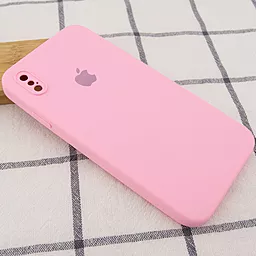 Чехол Silicone Case Full Camera Square для Apple iPhone XS Max Light pink - миниатюра 2 Чехол Silicone Case Full Camera Square для Apple iPhone XS Max Light pink - миниатюра 2