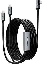 Кабель Cabletime VR USB3.0 Type-C - Type-C 36w 3a 5м PD data cable Black (CA44P) - фото Кабель Cabletime VR USB3.0 Type-C - Type-C 36w 3a 5м PD data cable Black (CA44P)