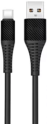 Кабель XO NB157 USB-A - Type-C 12w 2.4a 1м cable Black - фото Кабель XO NB157 USB-A - Type-C 12w 2.4a 1м cable Black